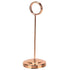 Table Number Holder Stainless Steel Durable Fade Resistant Lightweight Picture Clip for Hotel Restaurant15.5cm Rose Gold