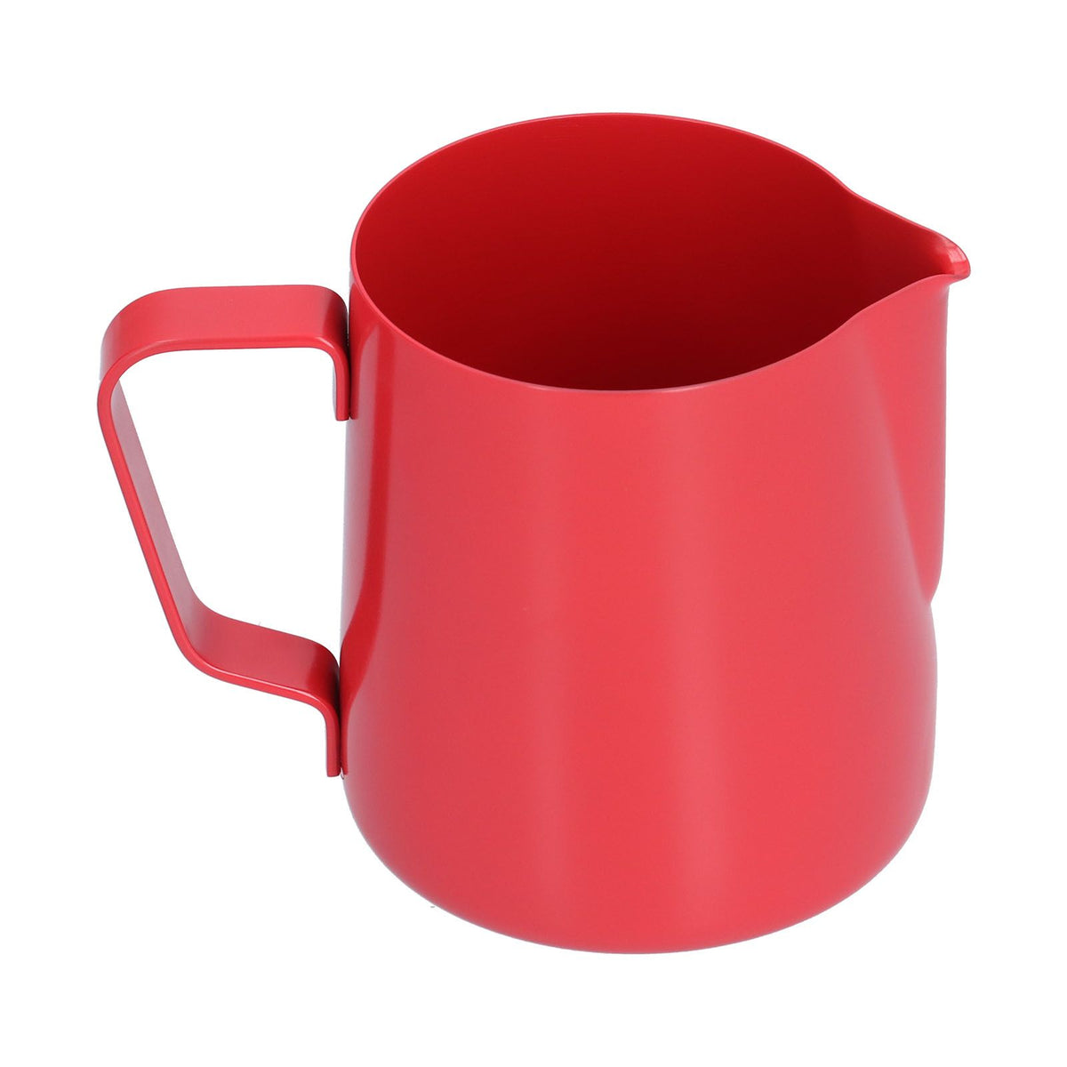 400ml PTFE Pointed Mouth Milk Frothing Jug Stainless Steel Coffee Jug for Home KitchenRed