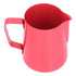 600ml Stainless Steel Frothing Pitcher Milk Coffee Frothing Jug with Pointed Spout for HomeRed