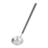 26CM Stainless Steel Round Spoon Hot Pot Ladle Dinnerware for Home Kitchen Restaurant HotelSoup Spoon