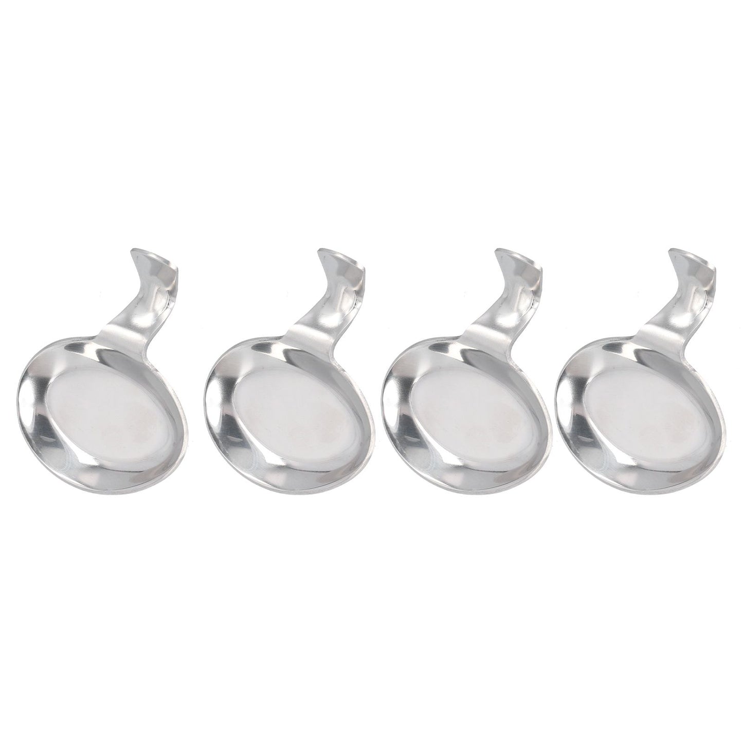 4Pcs Spoon Holder Stainless Steel 2 Purpose Compact Durable Chopsticks Rest Holder for Home Restaurants
