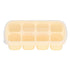 8 Grid Ice Cube Tray with Lid Food Grade Household Ice Cube Mold for Home KitchenYellow