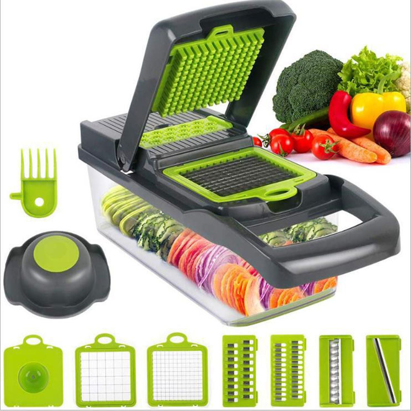 Vegetable Chopper 15 in 1 Vegetable Cutter Household Potato Chopper Radish Grater for Kitchen