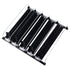Drink Organizer for Fridge Spring Loaded Adjustable Push Rod Slide Rail Soda Can Dispenser for Beer Beverages 38cm Black