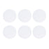6PCS Round Placemat Woven White Table Mat Heat Insulation Easy to Clean Versatile Dining Accessory for Home Kitchen Decor