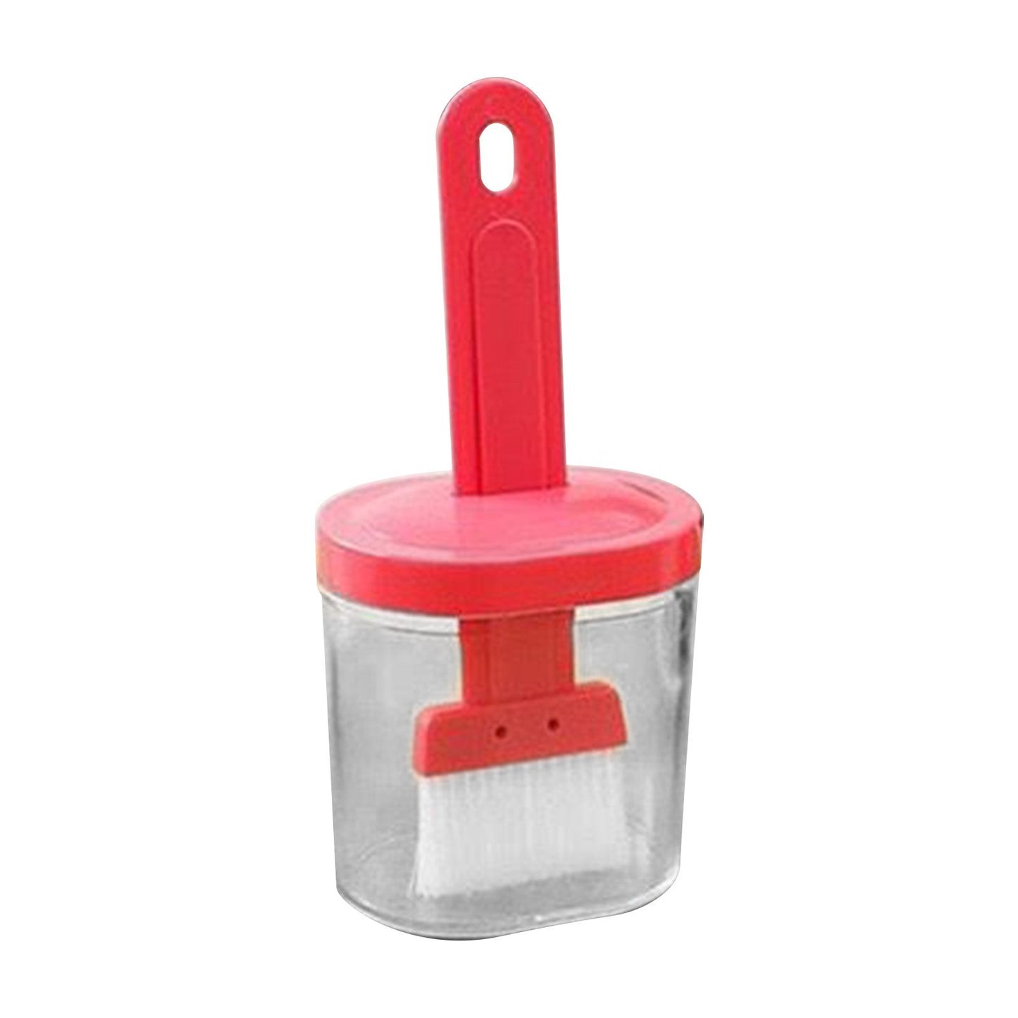 Integrated Silicone Oil Bottle Brush Olive Oil Dispenser Bottle with Silicone Brush for Cooking Baking Barbecue Pickling Pink
