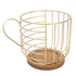 Mug Shape Coffee Pod Holder Coffee Capsule Storage Basket for Counter Coffee Bar Tabletop Kitchen Living Room Wordless Gold
