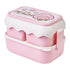 Cute Portable Students Lunch Box Microwaveable Children Cartoon Bento Box Independent Compartment Lunch Container Pink