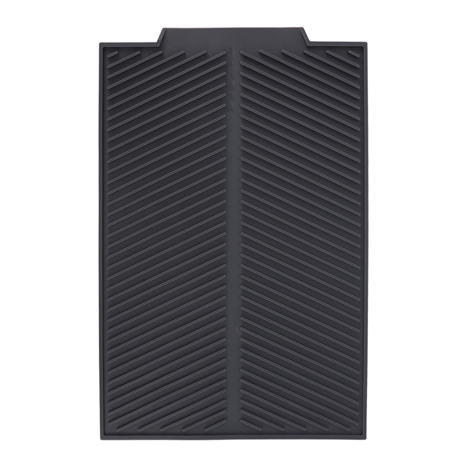 Silicone Dish Drying Mat Anti Slip Shock Proof Easy To Clean Kitchen Counter Drying Mat for Dish Bowl Fork S 39x25cm