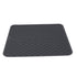 Rectangular Silicone Dish Drying Mat Heat Insulation Anti Slip Dish Drying Mat with Built in Drain Lip for Kitchen Counter Small Size