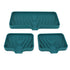 Kitchen Soap Tray Countertop Silicone Sink Deflector Sponge Holder for Bathroom Toilet Green