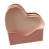 Serving Platter Heart Shape Dinner Plate Plastic Easy to Clean Versatile Kitchen Dinnerware for Party Gathering Wedding 5 Platters with Holder