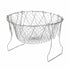 Stainless Steel Frying Basket Foldable Moderate Mesh Density Versatile Cooking Strainer Net for Kitchen