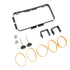 Trash Bag Holder Rack with Adjustable Clamp Hanging Stand Carbon Steel Portable Heavy Load Garbage Hook for Cabinet Camp