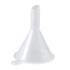 Mini Funnel Clear Wide Mouth Plastic Multi Purpose Dishwasher Safe Small Funnel for Lab Bottle Perfume Spice Powder