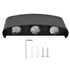 LED Wall Light Waterproof Decorative Background Wall Light Indoor and Outdoor 6W Warm White Light Wall Light 85‑265V