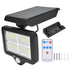 Solar Body Induction Wall Light IP65 Waterproof 160LED Remote Control Street Light for Outdoor