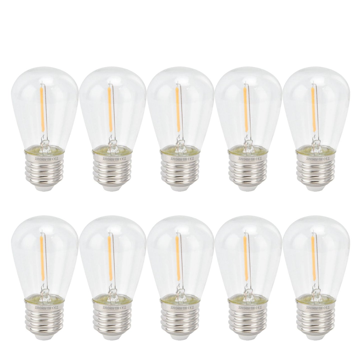 10pcs LED Bulbs Retro Cute Adjustable Energy Saving Antique Incandescent Bulb for Decorations