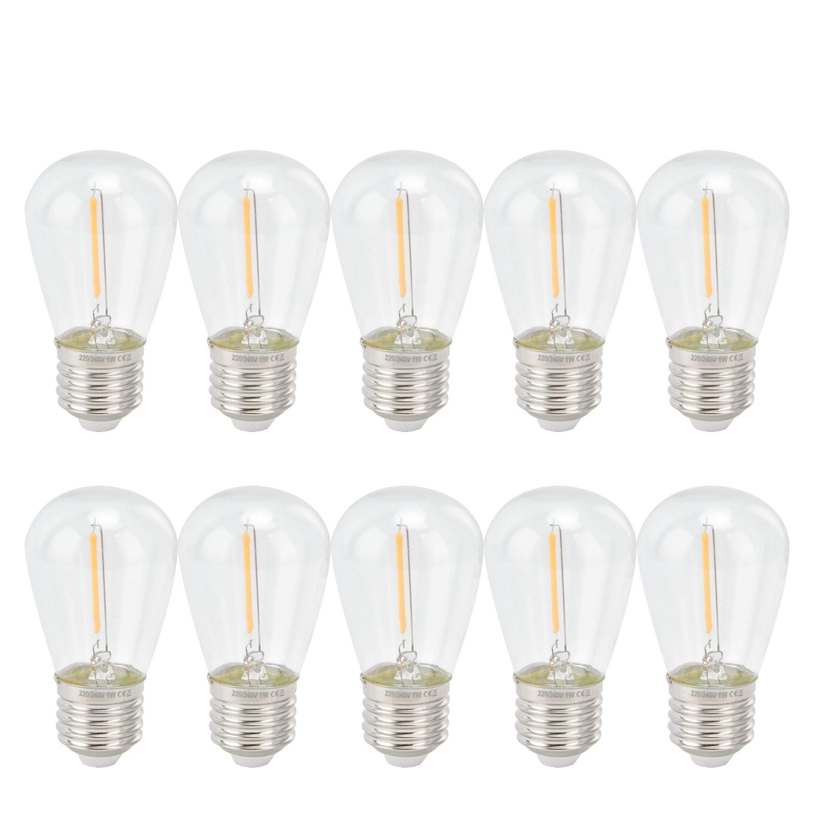 10pcs LED Bulbs Retro Cute Adjustable Energy Saving Antique Incandescent Bulb for Decorations