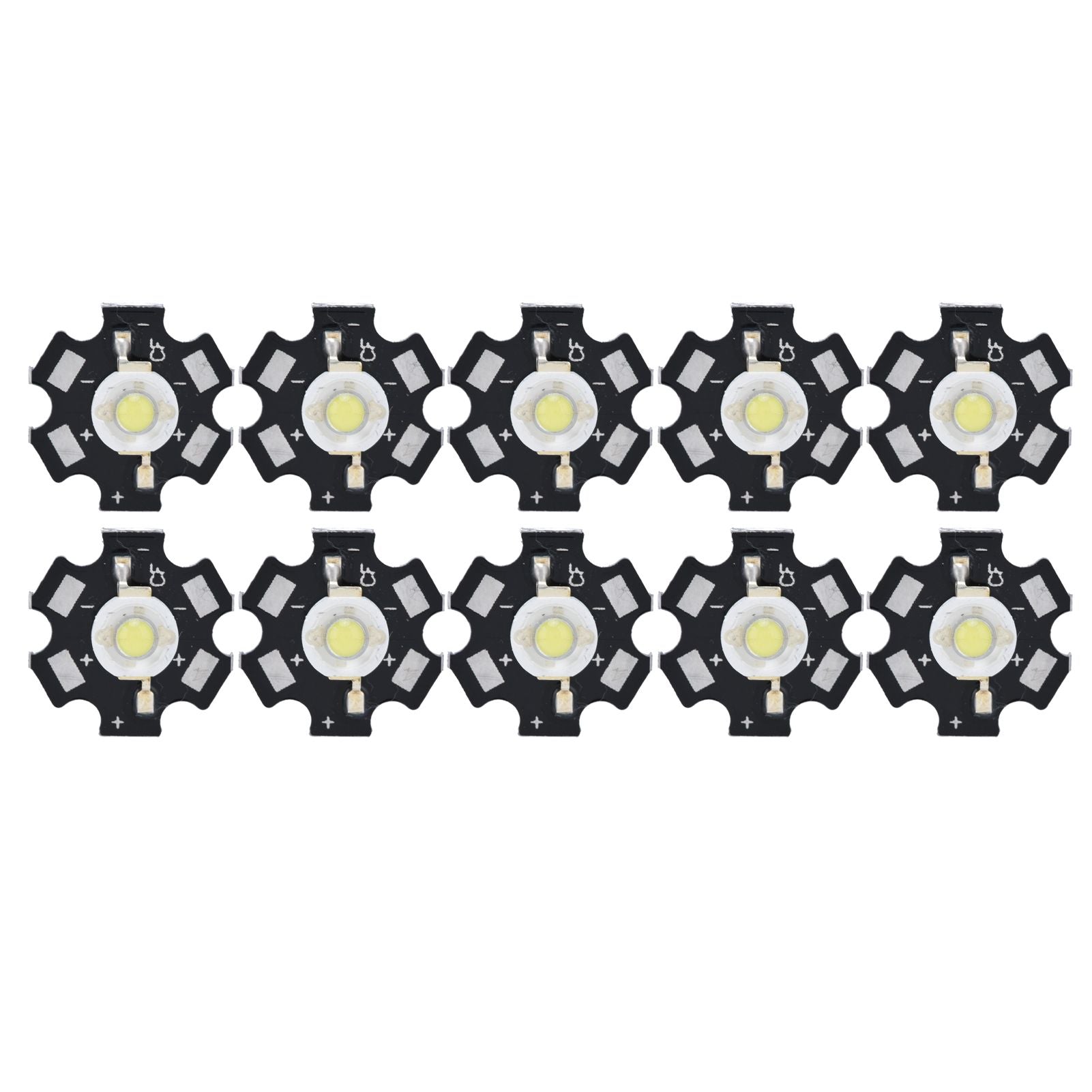 10Pcs Ultra Bright LED Chip 3V DIY Light Beads for Ceiling Light Downlight Flashlight Table LampWhite Light 6500K 3W