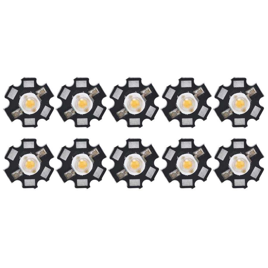 10Pcs Ultra Bright LED Chip 3V DIY Light Beads for Ceiling Light Downlight Flashlight Table LampWarm Light 3000K 3W