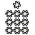 10PCS 1W LED Chip Highlight DIY Light Beads with Aluminum Base 6500k 90lm 20mm White Light