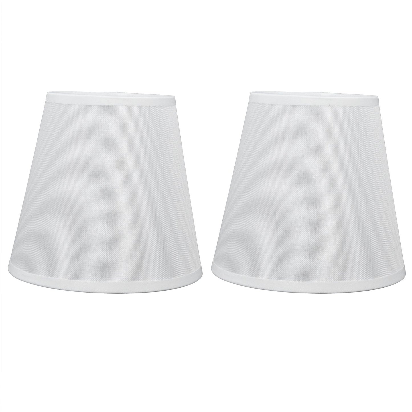 2PCS Fabric Lampshade European Style Clip On Lamp Shade for E14 Screw Chandelier Wall LampPT06 Beige