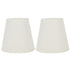 2PCS Fabric Lampshade European Style Clip On Lamp Shade for E14 Screw Chandelier Wall LampPT07 White