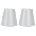 2PCS Modern Fabric Lampshade Clip On Wall Lamp Chandelier Lamp Shade for E14 Screw Table LightPT10 White