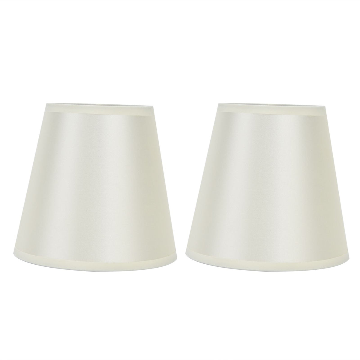 2PCS Modern Fabric Lampshade Clip On Wall Lamp Chandelier Lamp Shade for E14 Screw Table LightPT11 Beige