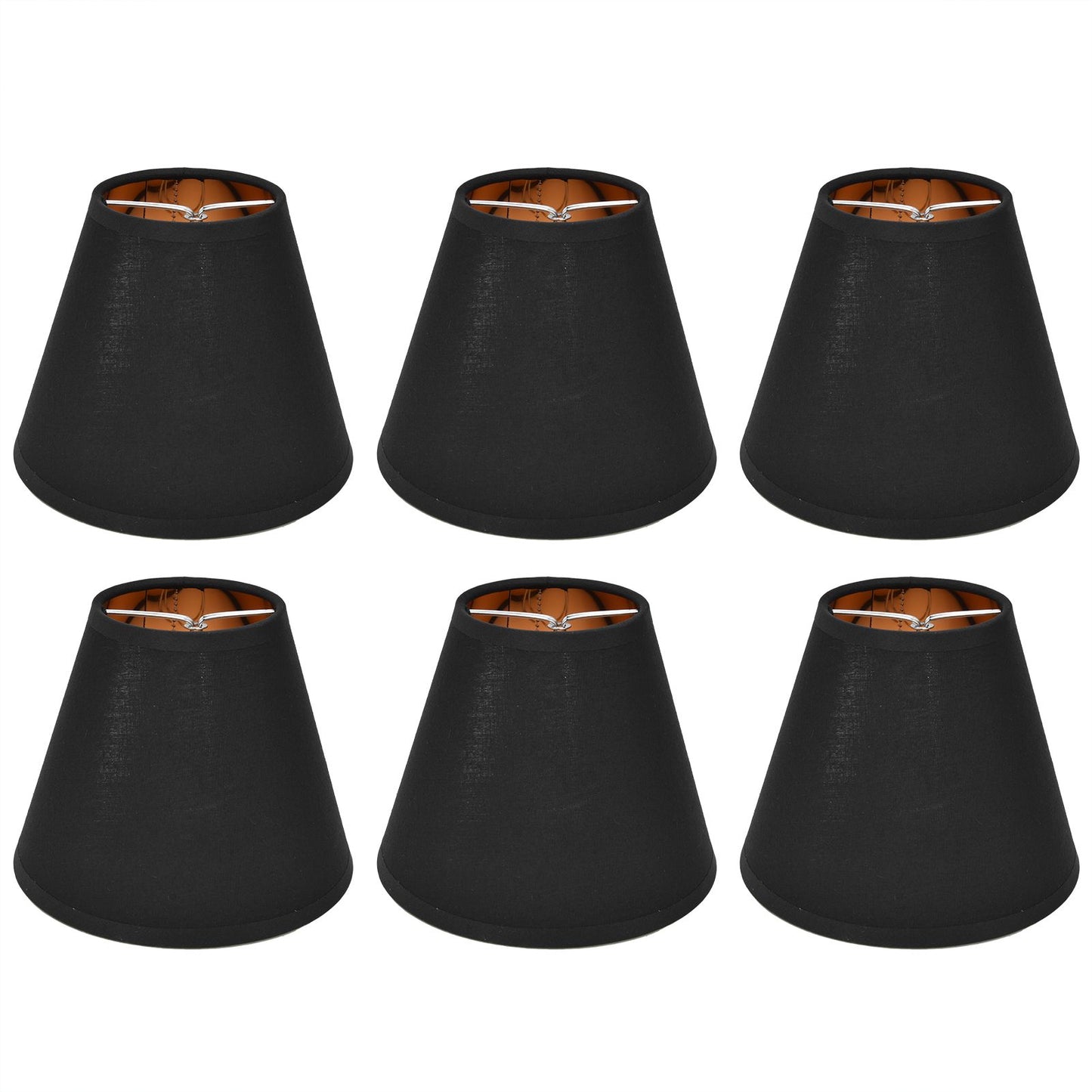 6PCS Fabric Lamp Shade Cloth Clip On Lampshade for E14 Table Chandelier Floor Light Wall Lamp Bedroom Decor