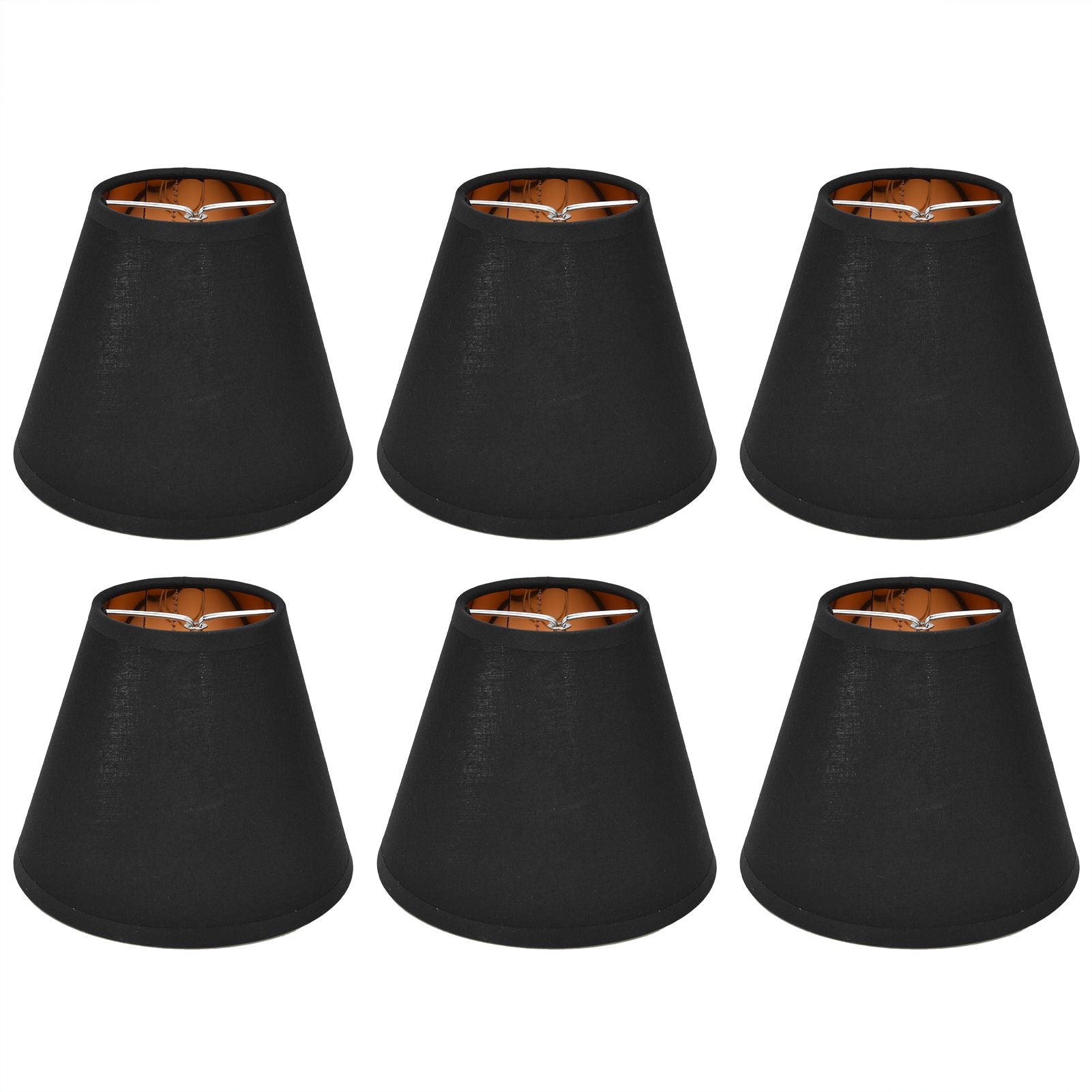 6PCS Fabric Lamp Shade Cloth Clip On Lampshade for E14 Table Chandelier Floor Light Wall Lamp Bedroom Decor
