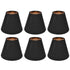 6PCS Fabric Lamp Shade Cloth Clip On Lampshade for E14 Table Chandelier Floor Light Wall Lamp Bedroom Decor