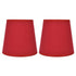 2Pcs Indoor Lamp Shade European Style Fabric Lampshade for E14 Chandelier Table Lamp Floor LampPX16 Red