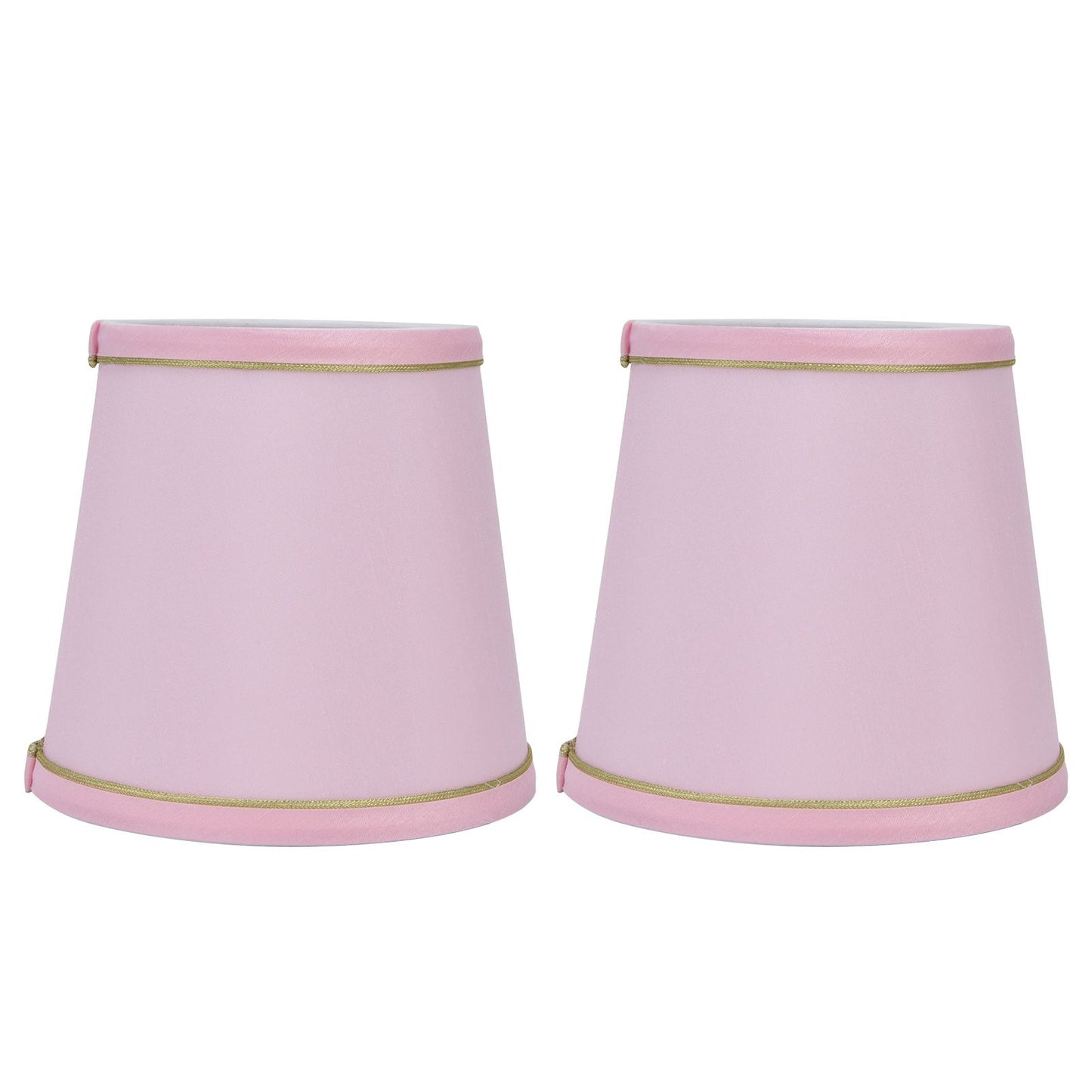 2PCS European Style E14 Lamp Shade Pink Lampshade for Chandelier Table Wall Lamps Home Decoration
