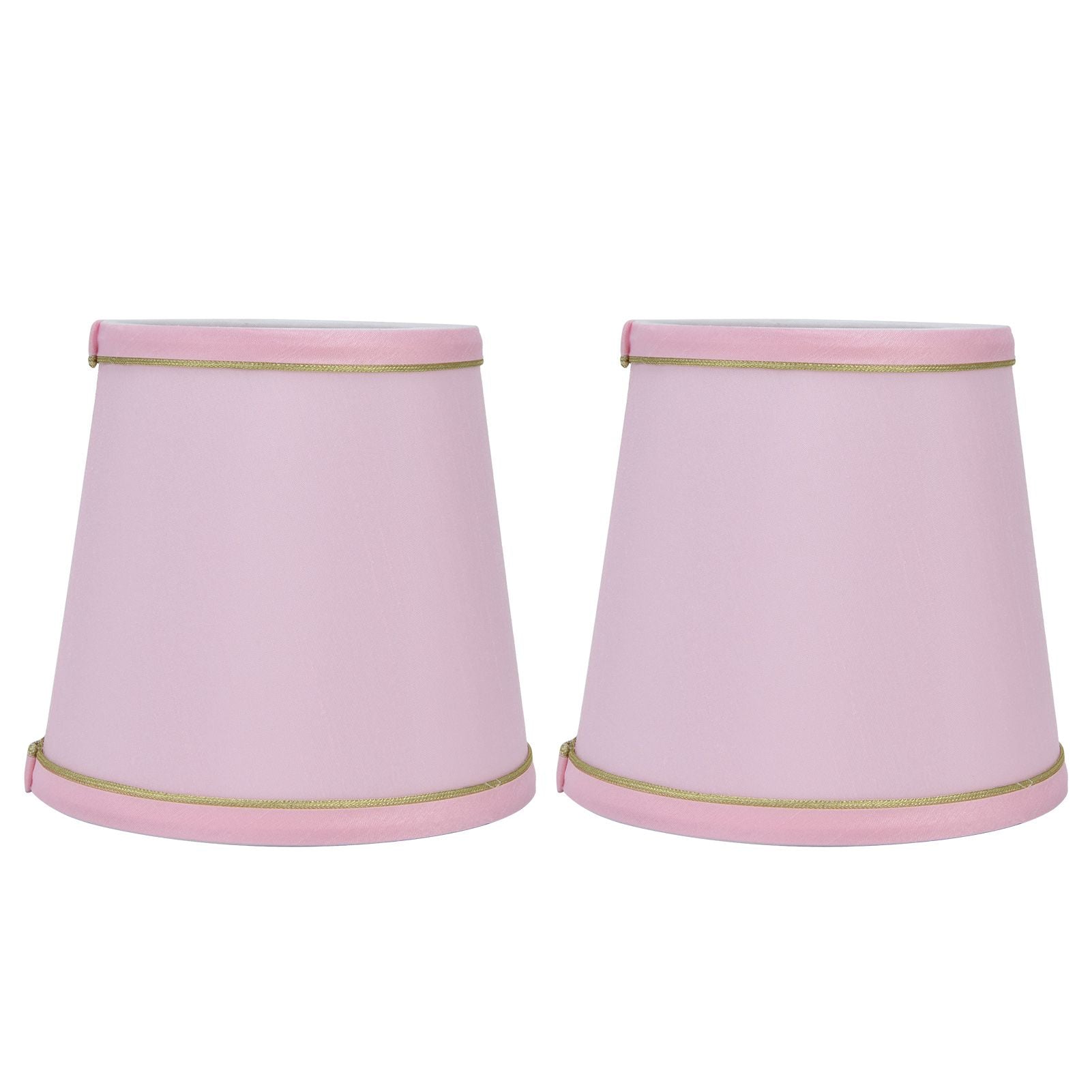 2PCS European Style E14 Lamp Shade Pink Lampshade for Chandelier Table Wall Lamps Home Decoration