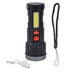 LED Flashlight with COB Sidelight USB Charging Ultra Bright Flashlight Portable Eletric Torch for Outdoor