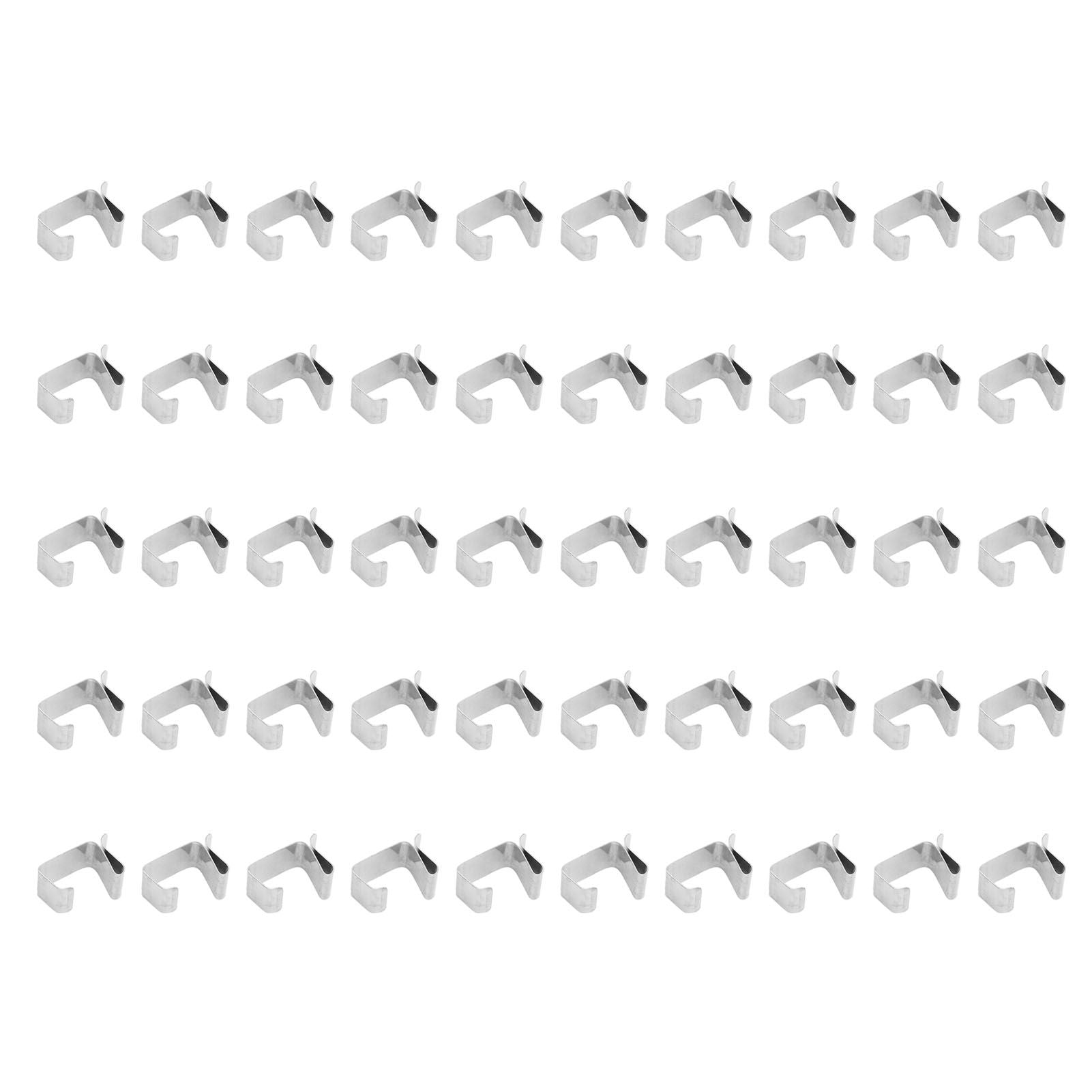 50Pcs Metal Christmas Lights Gutter Hooks Stainless Steel Christmas Lights Gutter Hangers L 24x15mm