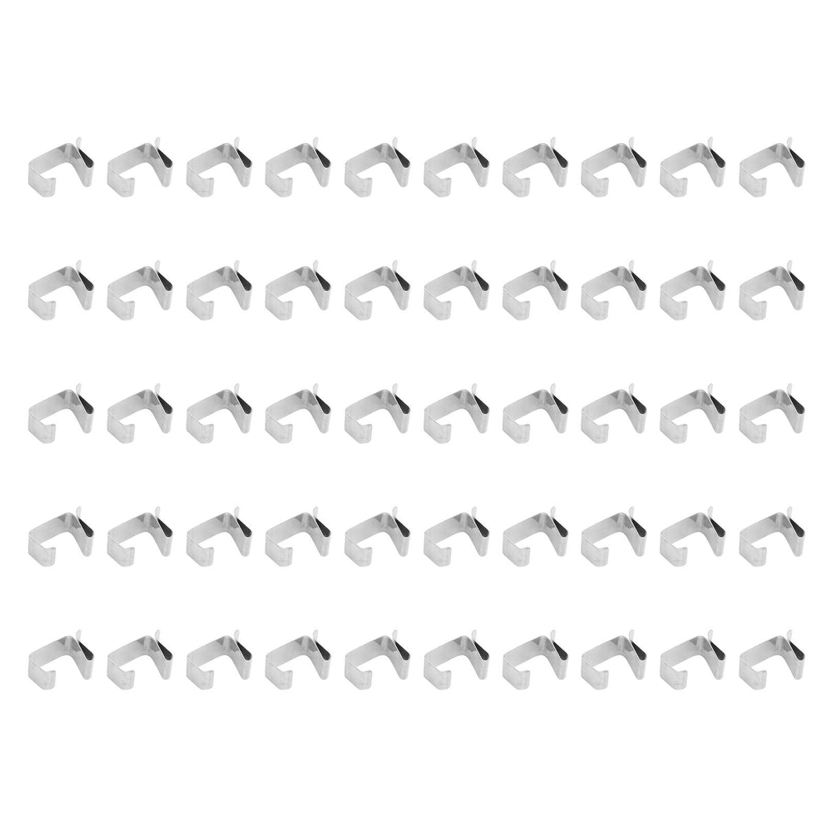 50Pcs Metal Christmas Lights Gutter Hooks Stainless Steel Christmas Lights Gutter Hangers S 20x14mm