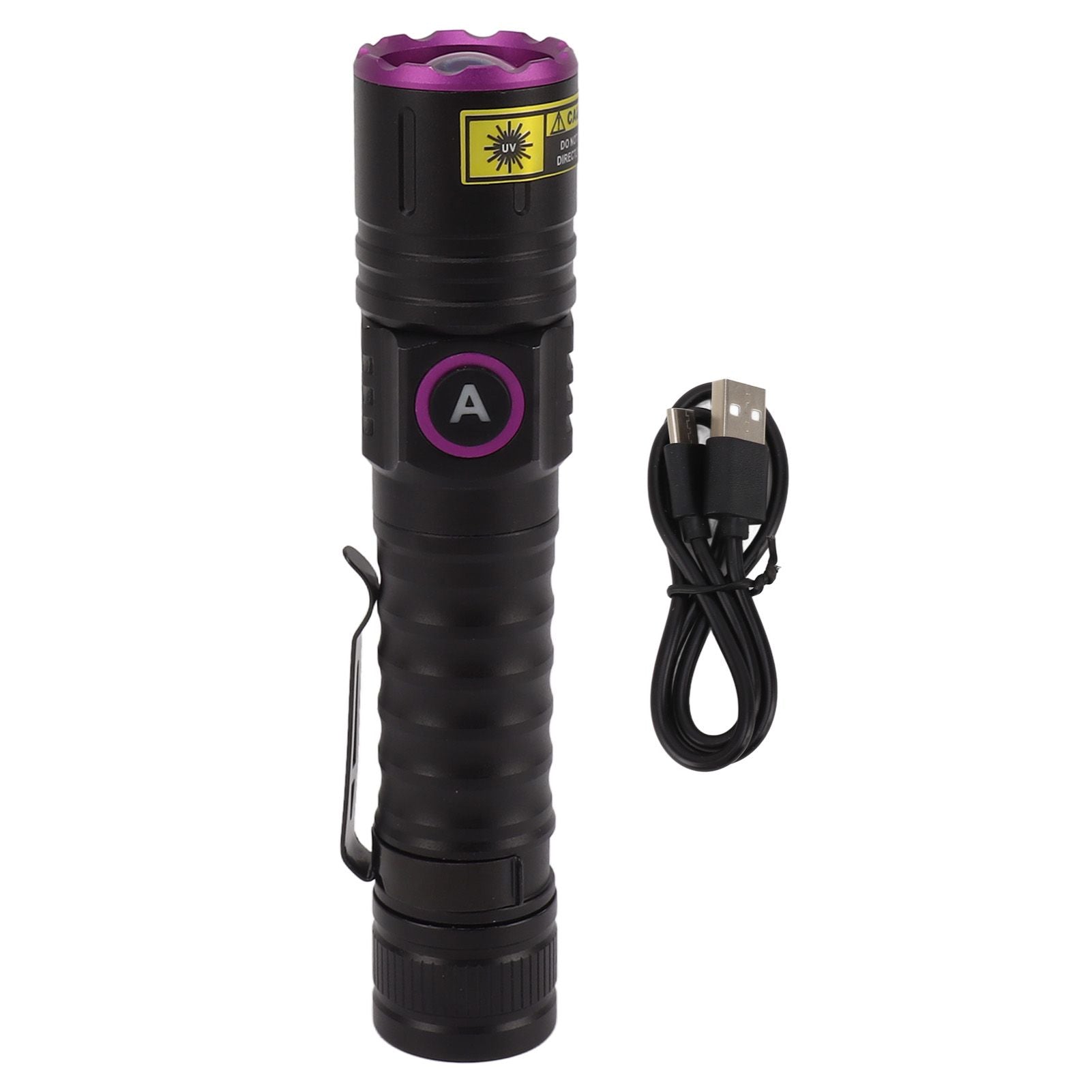 365nm Black Light UV Flashlight Handheld LED Blacklight Flashlight for Pet Urine Stains Rocks Money Resin Curing