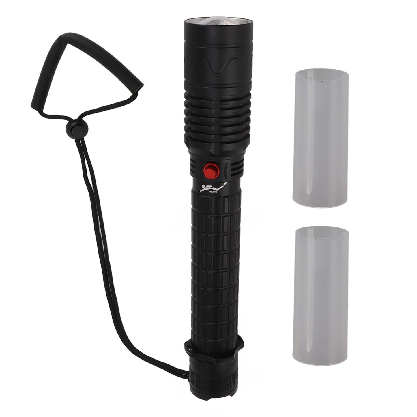 Professional Diving Flashlight with Magnetic Key Switch 3 Modes Super Bright 8000LM IPX8 Underwater Diving Torch for Underwater