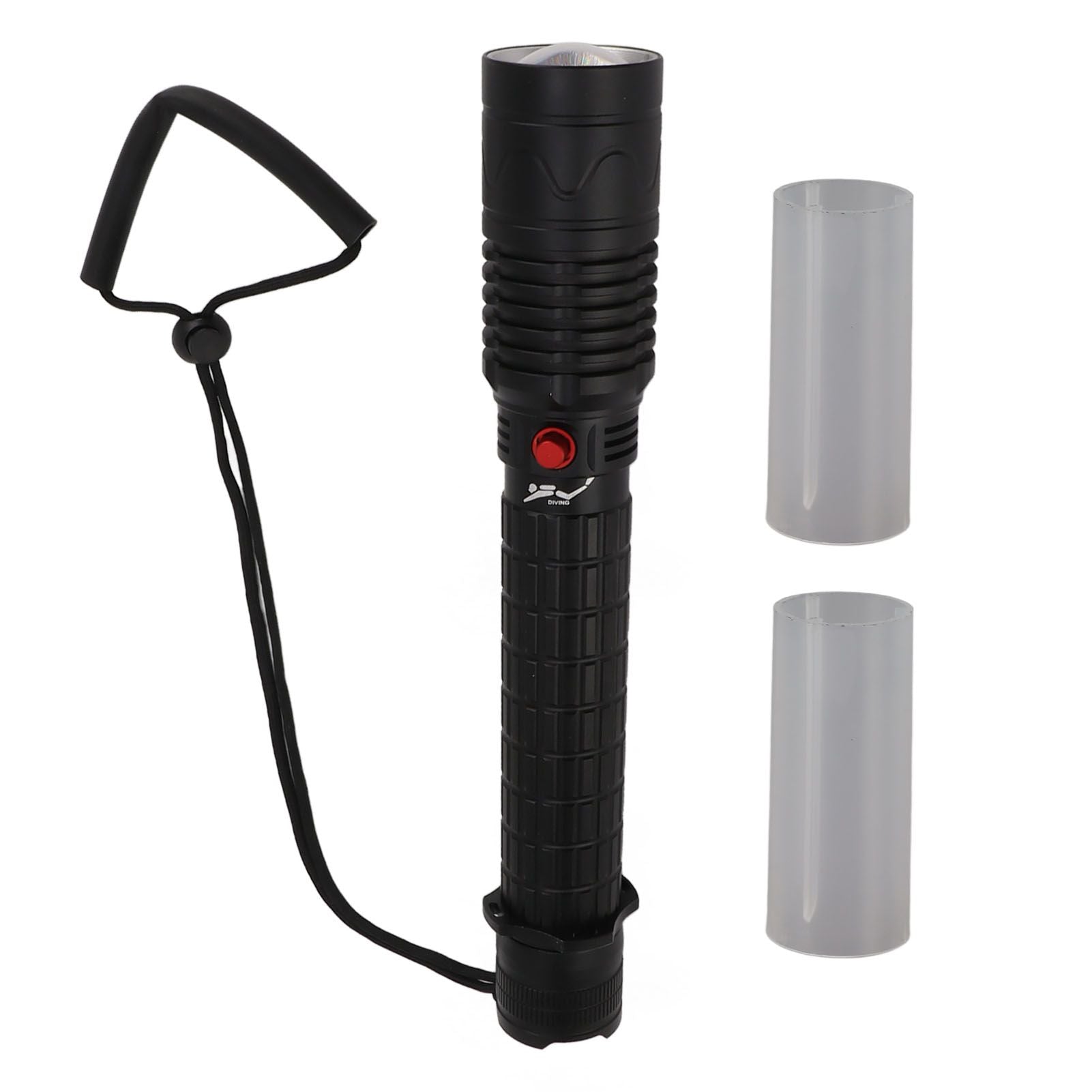 Professional Diving Flashlight with Magnetic Key Switch 3 Modes Super Bright 8000LM IPX8 Underwater Diving Torch for Underwater