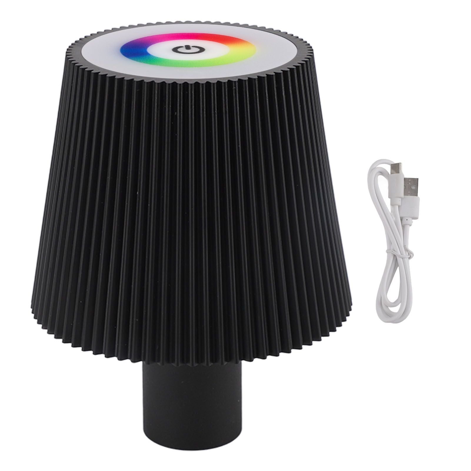 LED Bottle Lamp 4000mAh IP54 Waterproof Touch Control Color Adjustable USB Rechargeable Cordless Wine Bottle Lamp Night Light Black