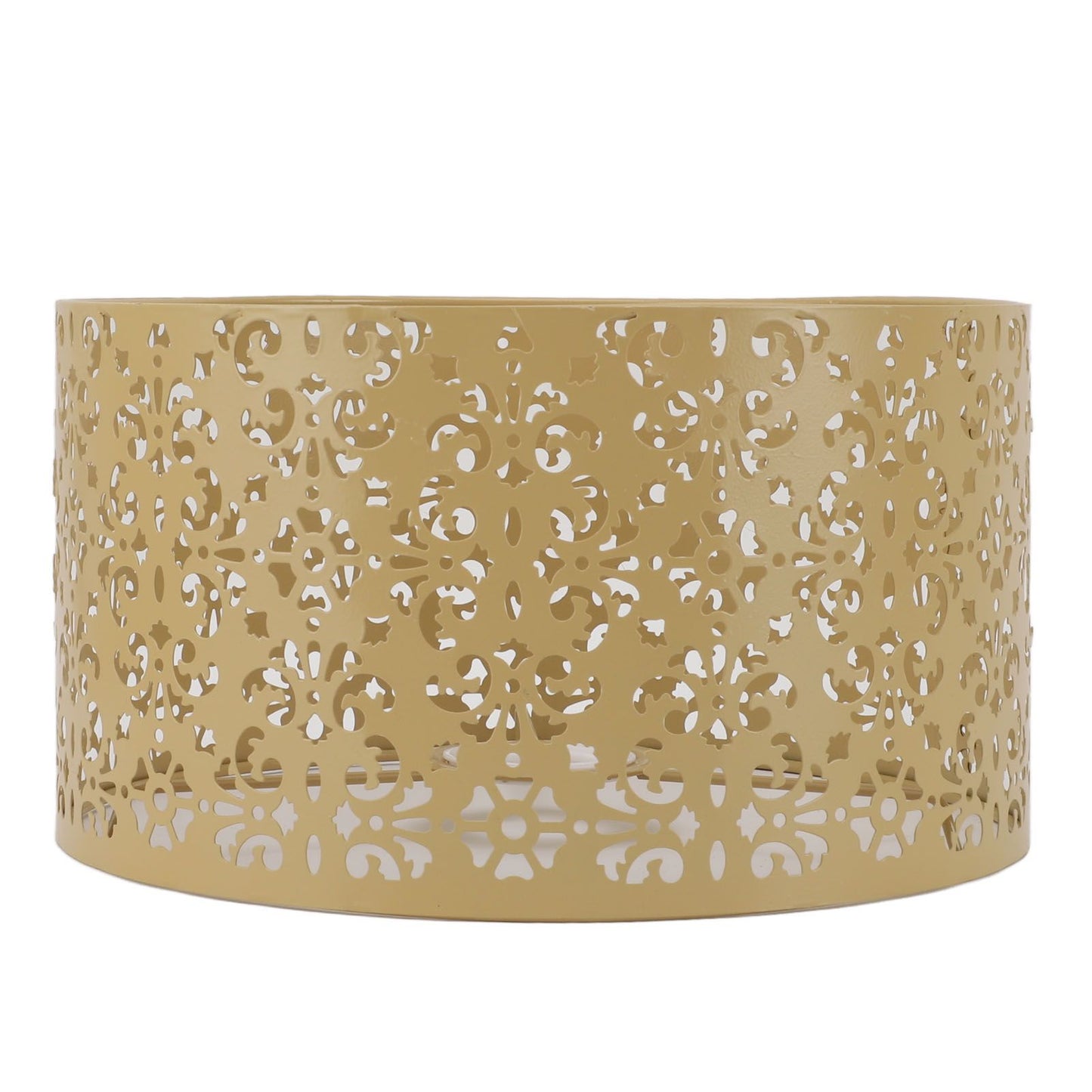 Desk Lampshade Hollow Out Iron Exquisite Decorative Lamp Shade for E27 E14 Floor Lamps Chandeliers Yellow