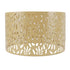 Metal Lamp Shades Hollow Carved Lampshade Modern Style Hollow Lampshade Compatible with E27 E14 Lamp Holder Water Grass Leaf Yellow