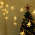 Christmas Snowflake Light 10 feet 20 LED Battery Operated Snowflakes String Lights Winter Fairy Lights Merry Christmas Decoration
