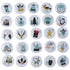 1-25 Number Christmas Advent Calendar Round Buttons Set For Gift Decor For Ribbons Cloth Bags Parcels