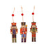 Christmas Tree Nutcracker Pendant Christmas Wood Walnut Soldier Hanging Decoration for Xmas Party Wall Fireplace Window