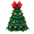 Christmas Wreath Handmade Xmas Tree Wreath Holiday Farmhouse Ornament Wreaths Decorations for Home Front Door Window