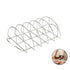 Stainless Steel Barbecue Bracket Rib Rack Barbecue Grilling Rack Non Stick Beef Steak Holder for Outdoor Picnic Barbecue Supplies